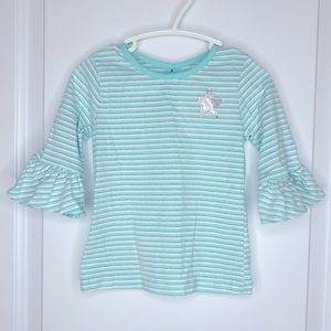 Frilly sleeve top